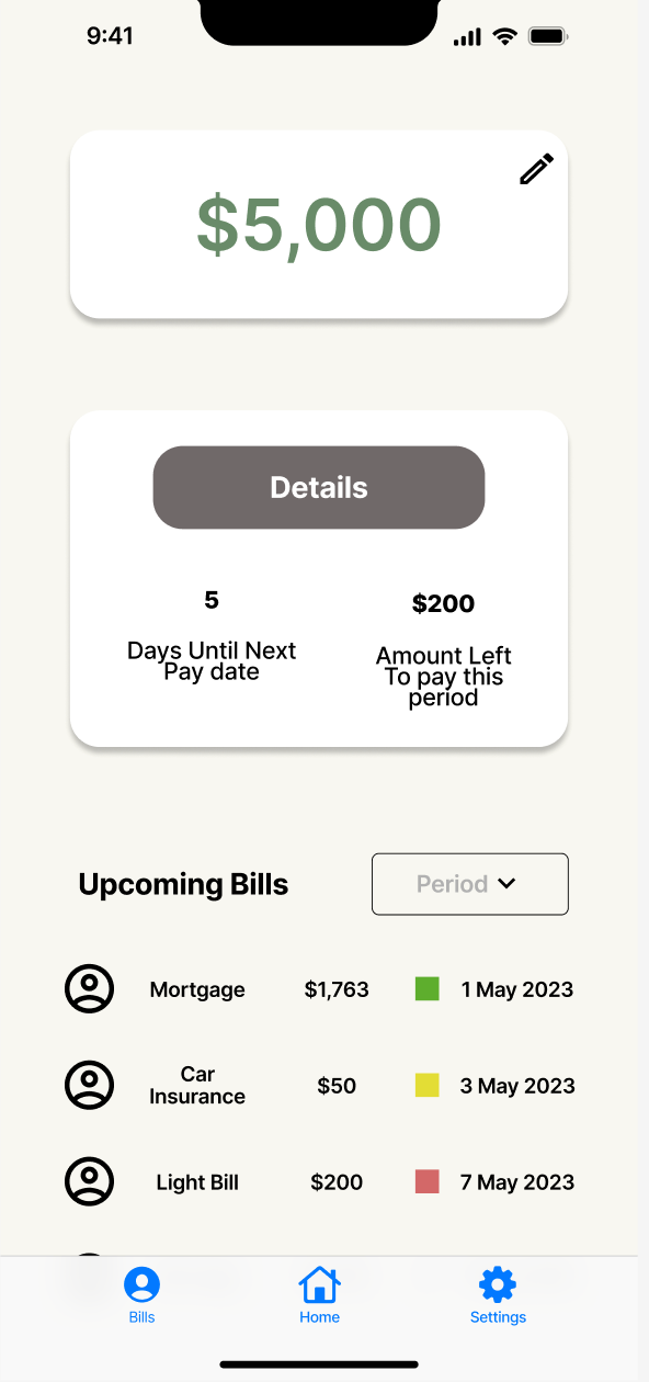 Pre-build app design showing the design progression